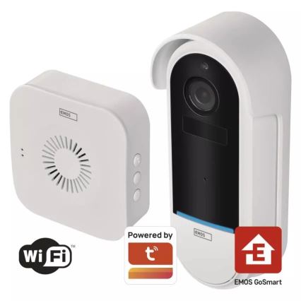 Bežični video zvono sa senzorom pokreta GoSmart 5V 3xAA IP65 Wi-Fi Tuya