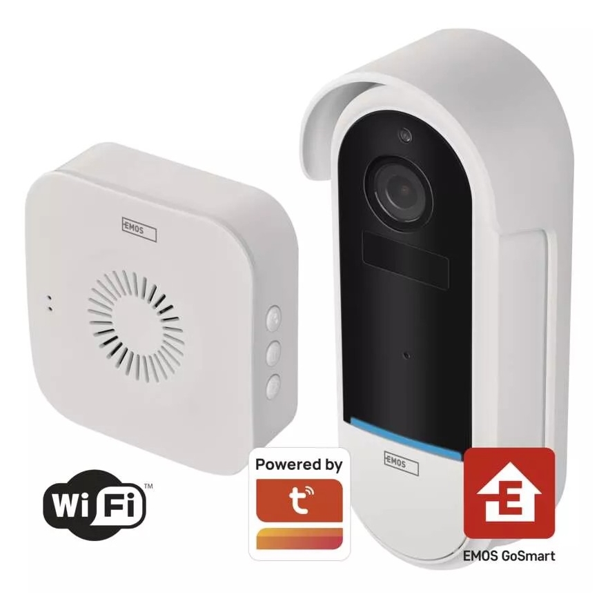 Bežični video zvono sa senzorom pokreta GoSmart 5V 3xAA IP65 Wi-Fi Tuya