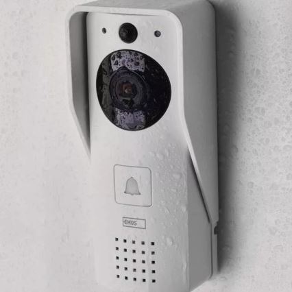 Bežični video zvono sa solarnim panelom GoSmart — 4400 mAh (3xAA), IP44, Wi‑Fi, Tuya