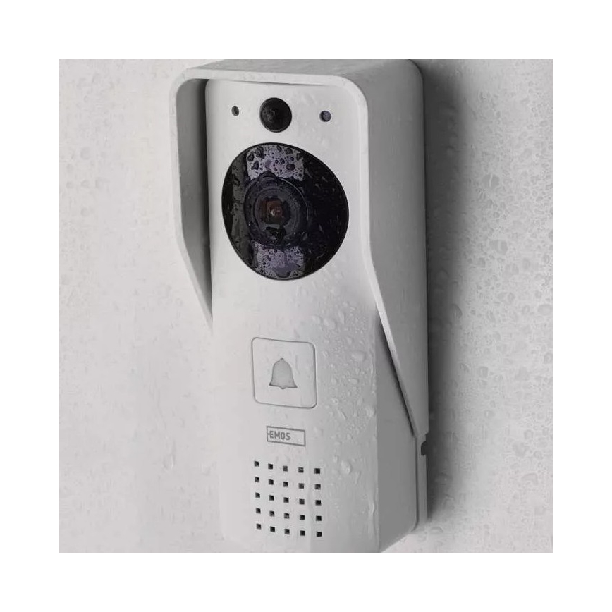 Bežični video zvono sa solarnim panelom GoSmart — 4400 mAh (3xAA), IP44, Wi‑Fi, Tuya