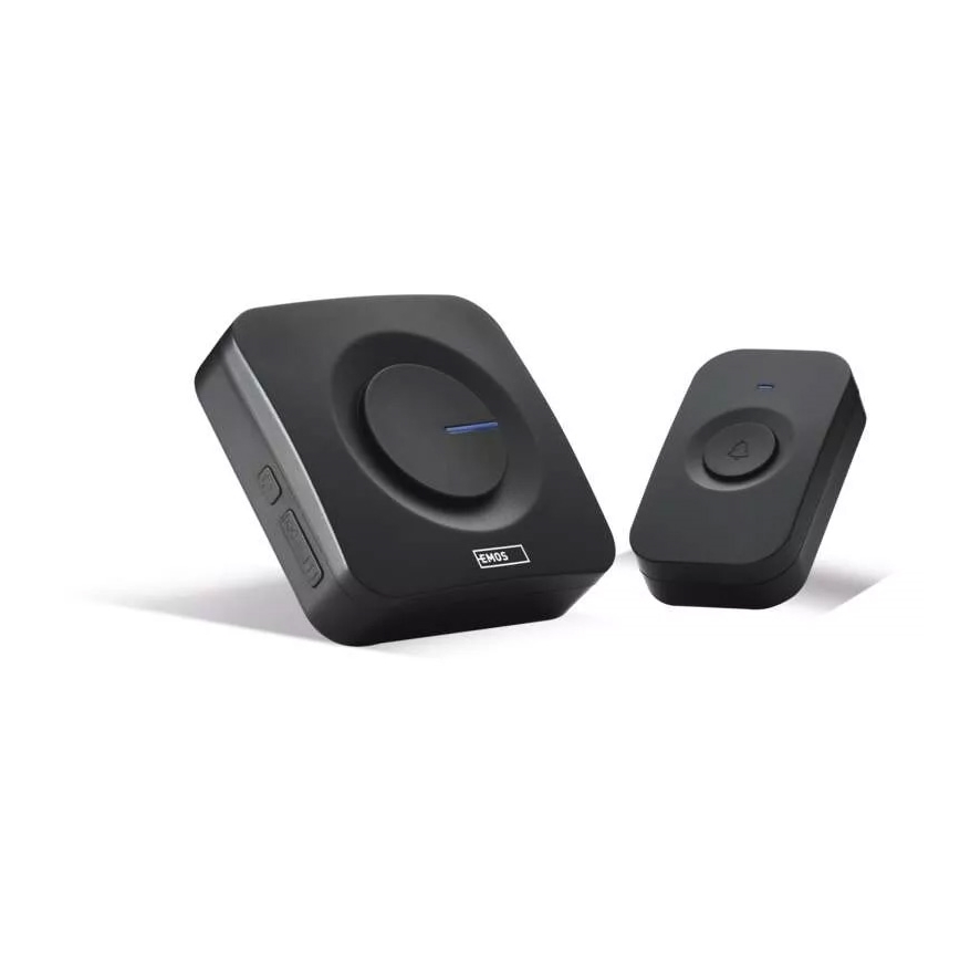 Bežični zvonac na baterije 3xAAA, IP56, crne boje