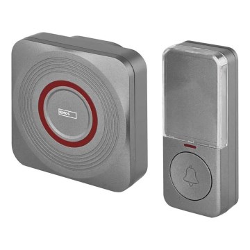Bežični zvonac za utičnicu GoSmart 230V + 1xCR2032 siva Wi-Fi
