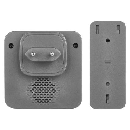 Bežični zvonac za utičnicu GoSmart 230V + 1xCR2032 siva Wi-Fi