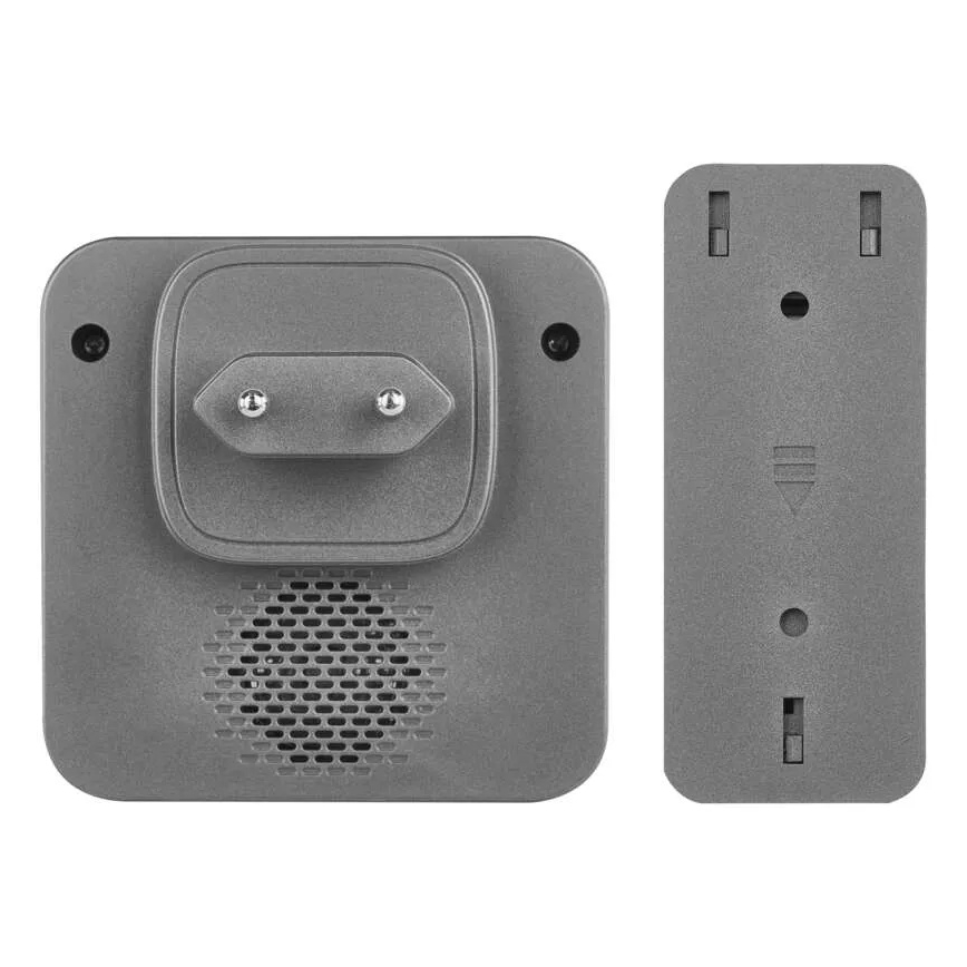 Bežični zvonac za utičnicu GoSmart 230V + 1xCR2032 siva Wi-Fi