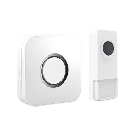 Bežično zvono 3xAAA/1xA23 IP55 belo