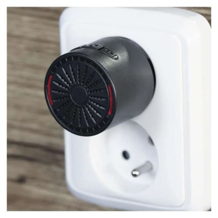 Bežično zvono za utičnicu 230V + 1xCR2032 crno