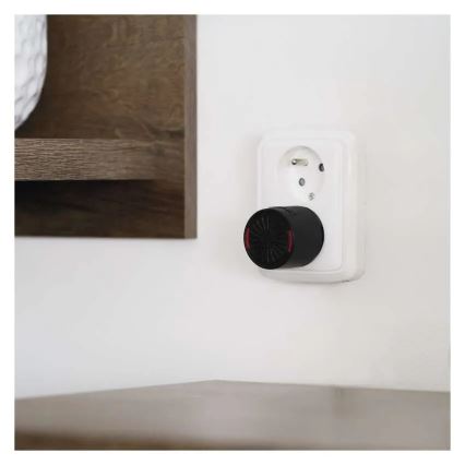 Bežično zvono za utičnicu 230V + 1xCR2032 crno