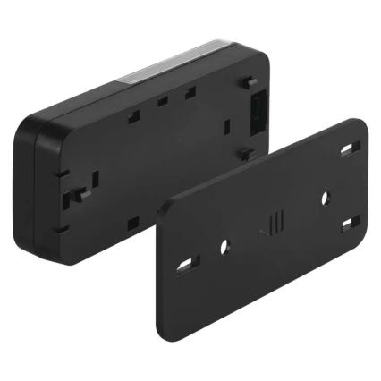 Bežično zvono za utičnicu 230V + 1xCR2032 crno