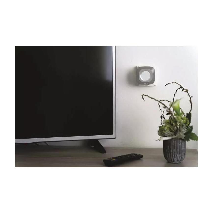 Bežično zvono za utičnicu 230V + 1xCR2032 IP44 sivo