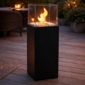 BIO kamin ALICANTE 26,5x80,5 cm 2kW crne boje