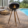 BIO kamin TOKIO 45x100 cm 2kW crni