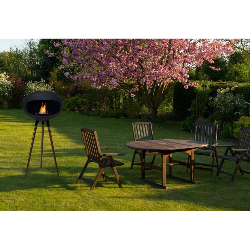 BIO kamin TOKIO 45x100 cm 2kW crni