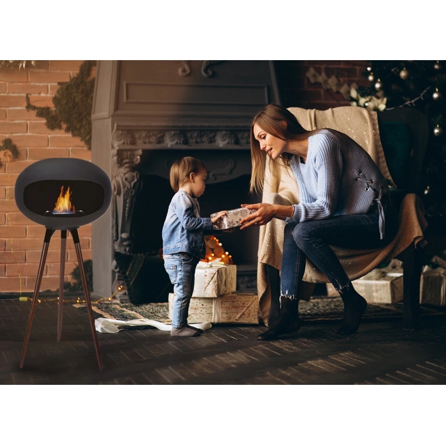 BIO kamin TOKIO 45x100 cm 2kW crni