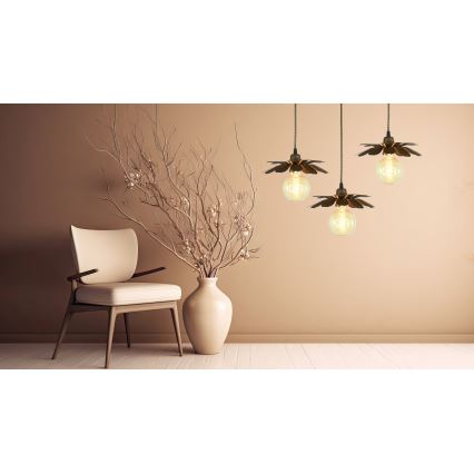 Bohemia-Design - Luster na sajli 1xE27/60W/230V bronzan