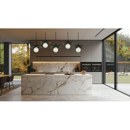 Bohemia-Design - Luster na sajli 1xE27/60W/230V crne boje