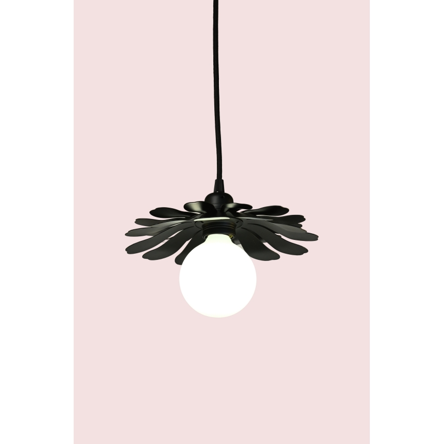 Bohemia-Design - Luster na sajli 1xE27/60W/230V crne boje