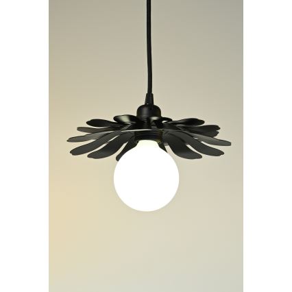 Bohemia-Design - Luster na sajli 1xE27/60W/230V crne boje