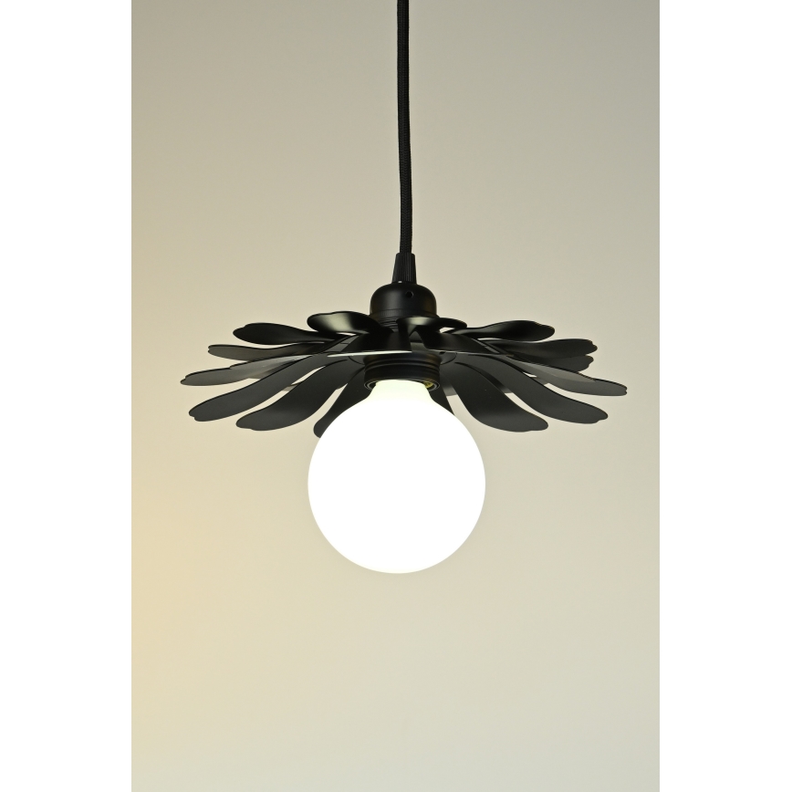 Bohemia-Design - Luster na sajli 1xE27/60W/230V crne boje