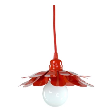 Bohemia-Design - Luster na sajli 1xE27/60W/230V crvena