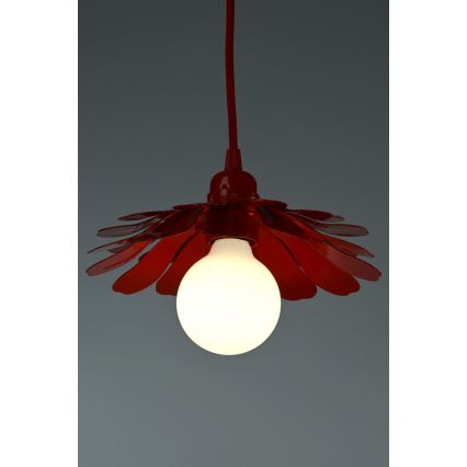 Bohemia-Design - Luster na sajli 1xE27/60W/230V, crvene boje