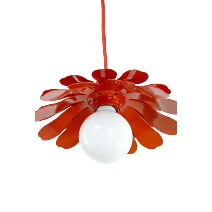 Bohemia-Design - Luster na sajli 1xE27/60W/230V, crvene boje