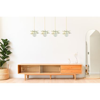 Bohemia-Design - Luster na sajli 1xE27/60W/230V krem boje