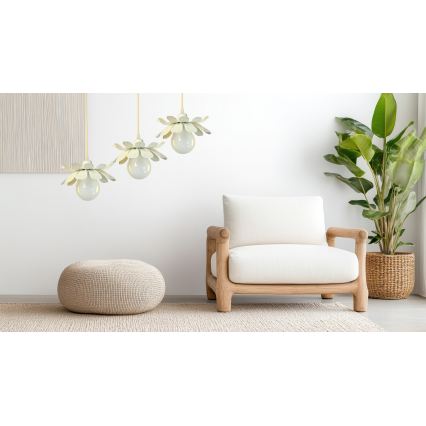 Bohemia-Design - Luster na sajli 1xE27/60W/230V krem