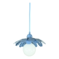 Bohemia-Design - Luster na sajli 1xE27/60W/230V plava