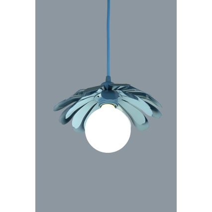 Bohemia-Design - Luster na sajli 1xE27/60W/230V plavi