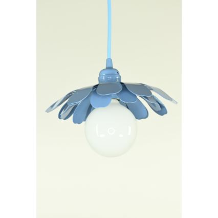 Bohemia-Design - Luster na sajli 1xE27/60W/230V plavi