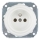 Bohemia-Design - Porcelanska retro kućna utičnica bez okvira 250V/16A bela