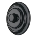 Bohemia-Design - Porcelanska retro okretna prigušiva sa ramom 250V/10A crna
