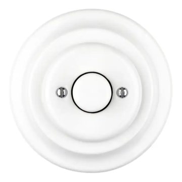 Bohemia-Design - Porcelanska retro rotaciona prigušiva sa ramom 250V/10A bela