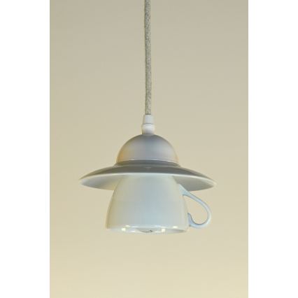 Bohemia-Design - Porcelanski luster na kablu 1xE27/60W/230V