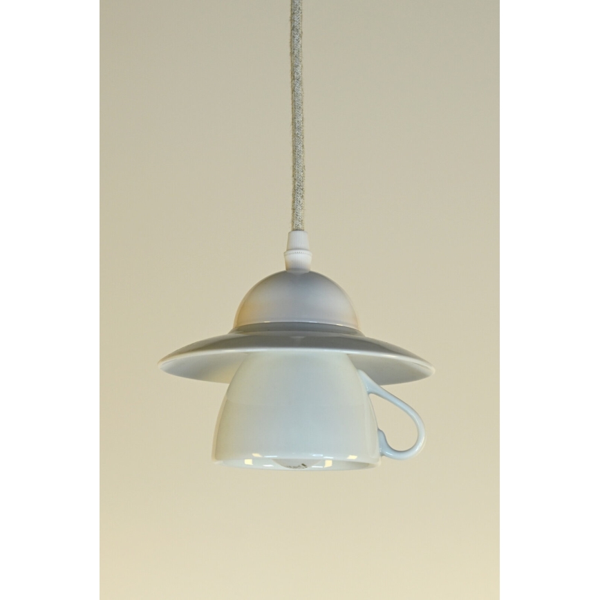 Bohemia-Design - Porcelanski luster na kablu 1xE27/60W/230V