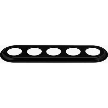 Bohemia-Design - Porcelanski retro petostruki ram, crni