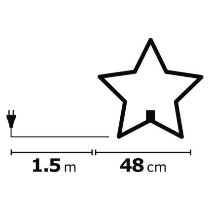 Božićna dekoracija 1xE14/230V, siva