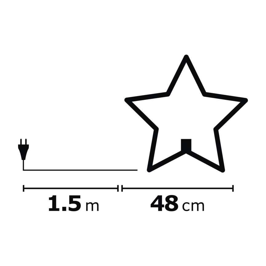 Božićna dekoracija 1xE14/230V, siva
