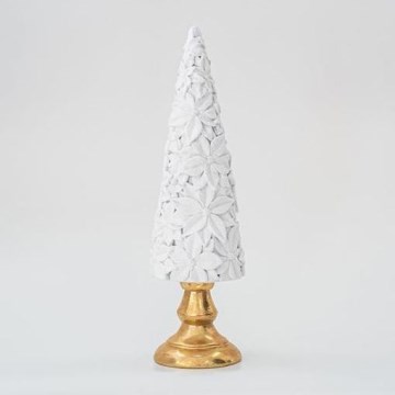 Božićna dekoracija: bela jelka, 40 cm