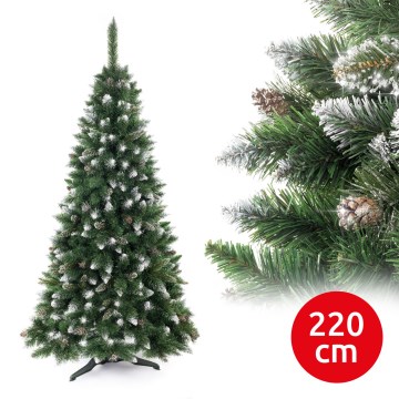 Božićna jelka CRISTAL SILVER 220 cm bor
