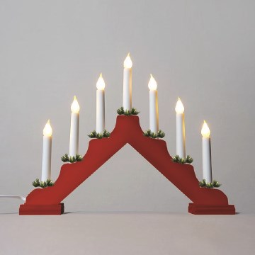 Božićni svećnjak FILAMENT 7xE10/0,2W/230V