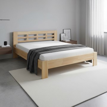 Bračni krevet od masivnog bukovog drveta ANGELA 180x200 cm