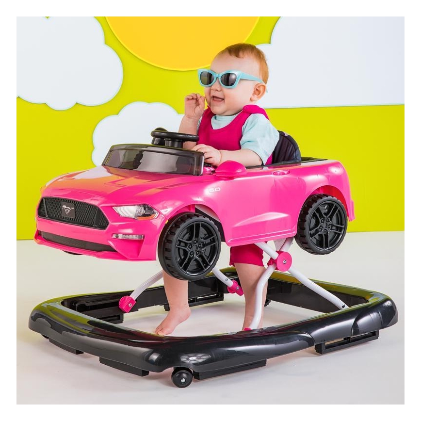 Bright Starts - Dečija hodalica 3u1 FORD MUSTANG ružičasta