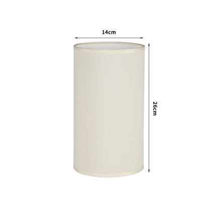 Brilagi - Abažur za stonu lampu TABLON E27, prečnika 14 cm, krem boje