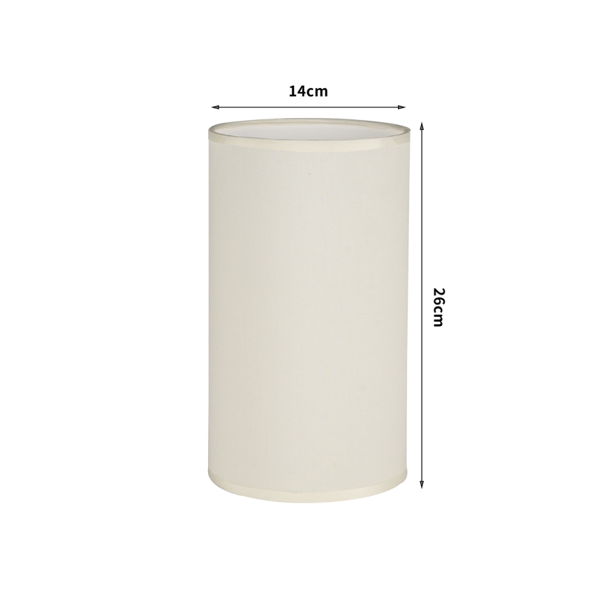 Brilagi - Abažur za stonu lampu TABLON E27, prečnika 14 cm, krem boje