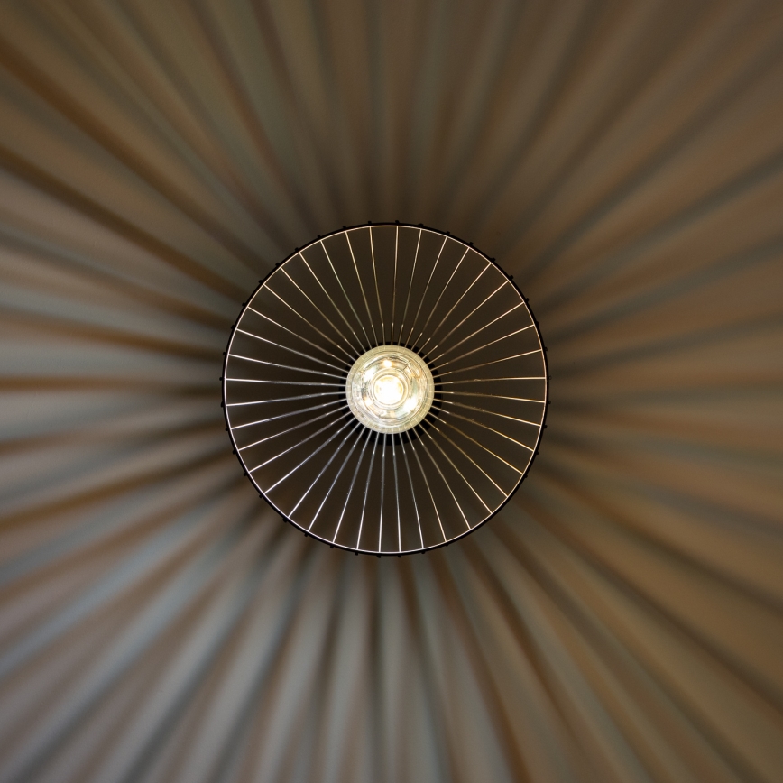 Brilagi - Crni LED luster na sajli CERIA WIRE 1xE27/40W/230V, prečnik 30 cm