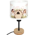 BRILAGI - Dečija stona lampa BOBO WOOD 1xE27/25W/230V hrast/crna/bela/roze/vile