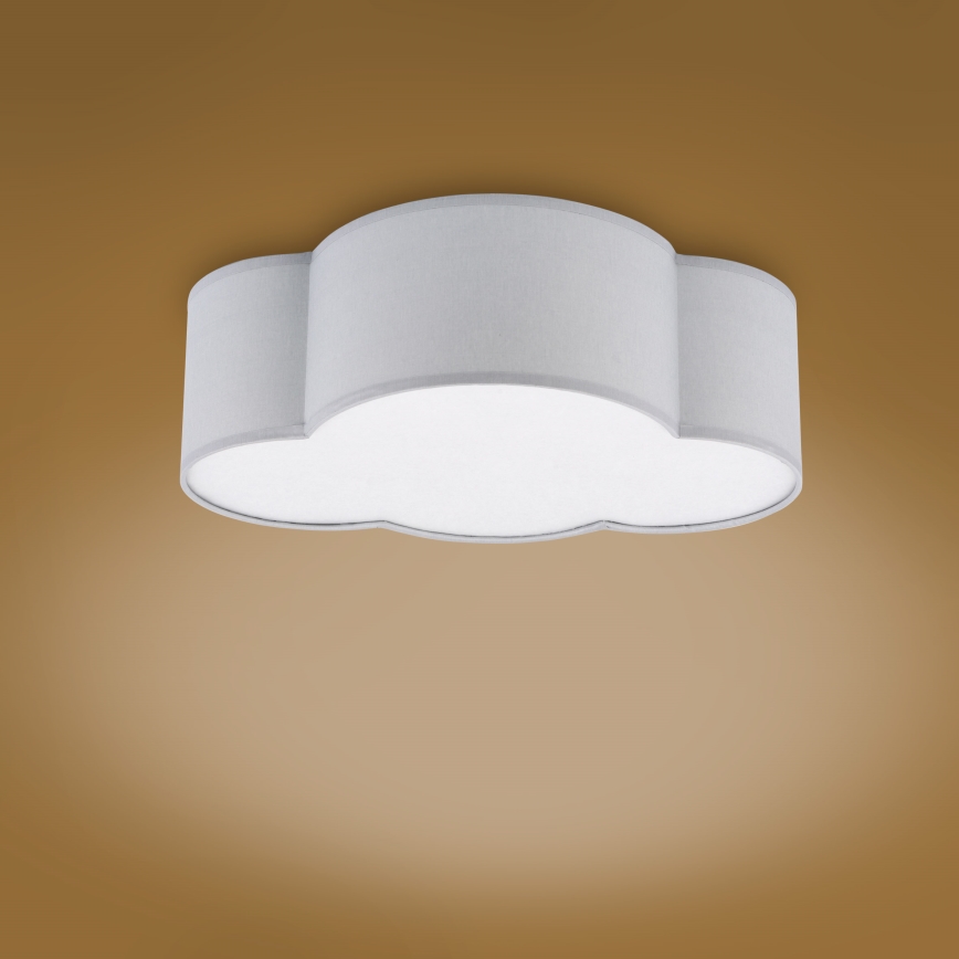 Brilagi - Dečije plafonsko svetlo NIMBUS MINI 2xE27/15W/230V 31x43 cm siva