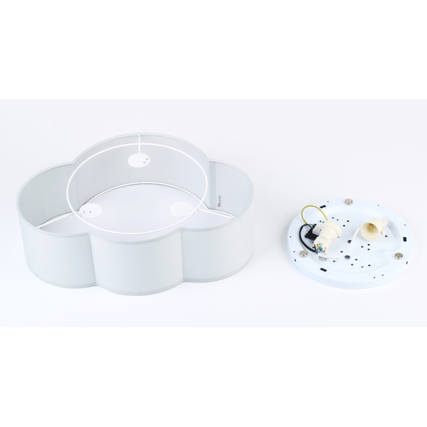 Brilagi - Dečije plafonsko svetlo NIMBUS MINI 2xE27/15W/230V 31x43 cm siva