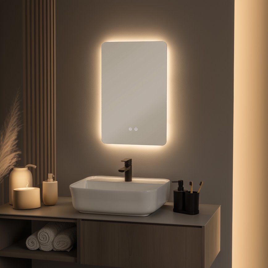 Brilagi - LED ogledalo za kupatilo sa grejanjem DIANA LED/13W/230V 60x40 cm IP44 CRI 90 prigušiva + CCT